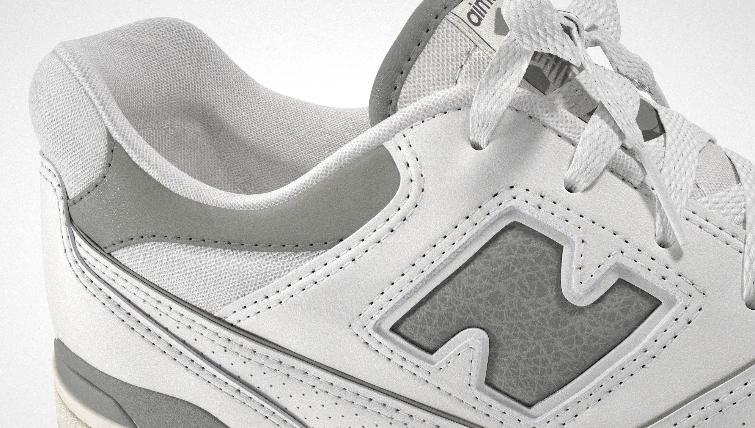 New Balance 550 Aime Leon Dore Grey Shoe 3D model_28