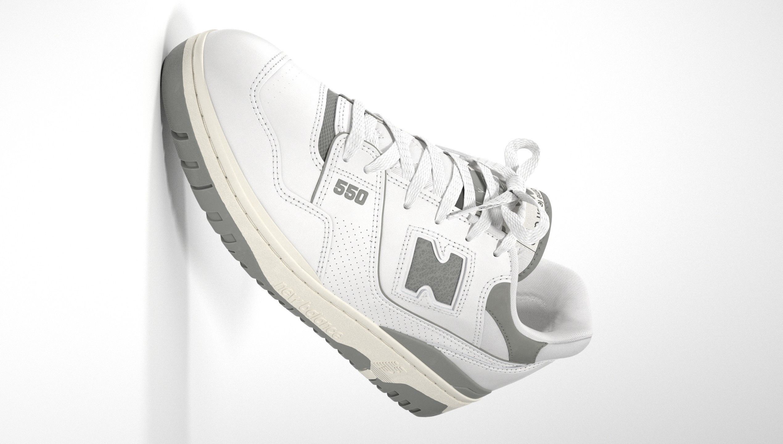 New Balance 550 Aime Leon Dore Grey Shoe 3D model_29