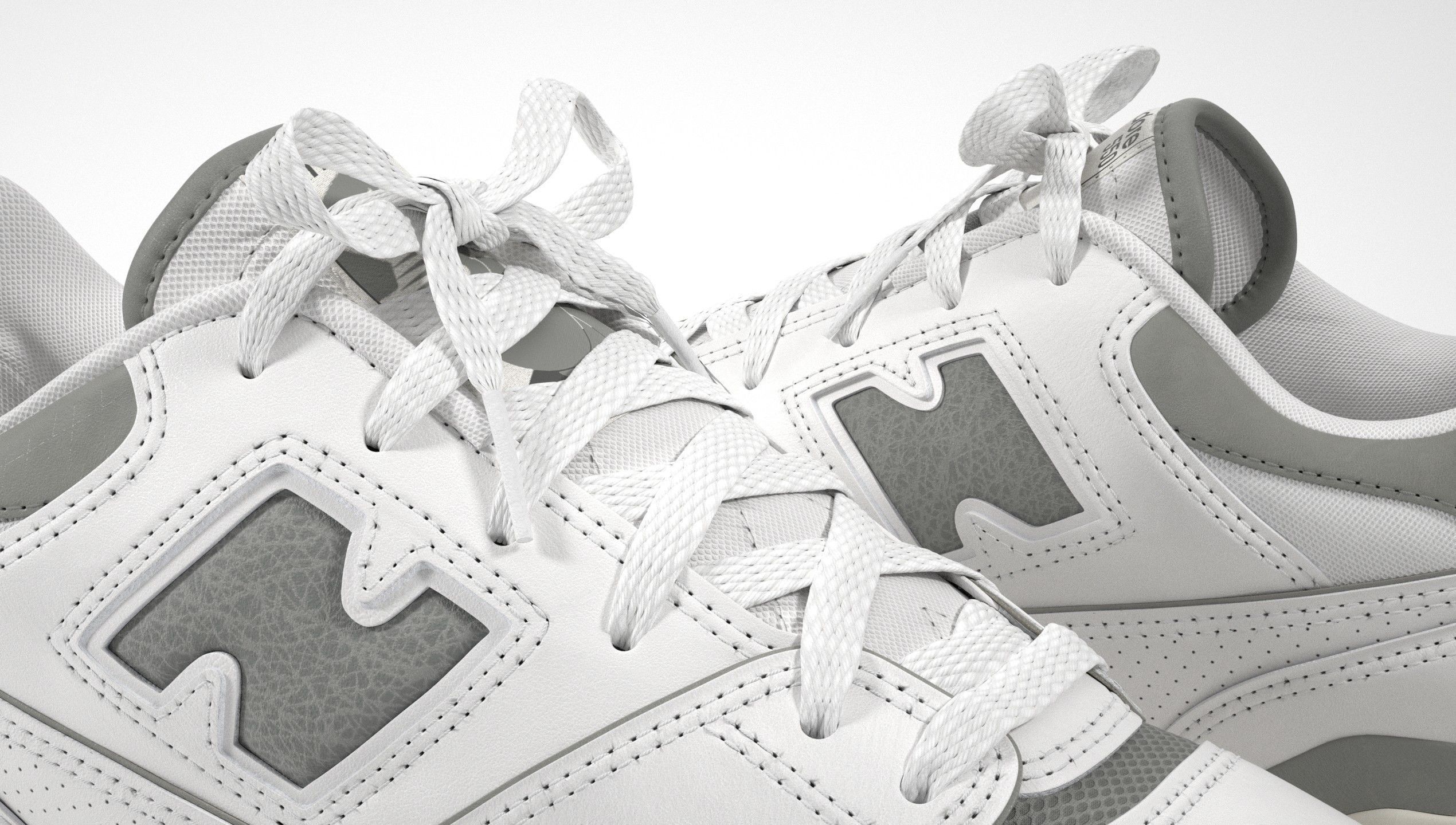 New Balance 550 Aime Leon Dore Grey Shoe 3D model_19