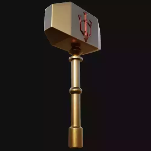 Efficient Chipping Tool 3D Model of Pneumatic Hammer