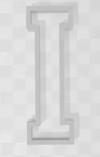 3D MODEL CUTTER LETTER I