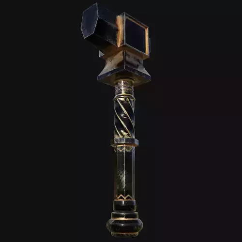 Antique Charm 3D Model of Victorian Hammer