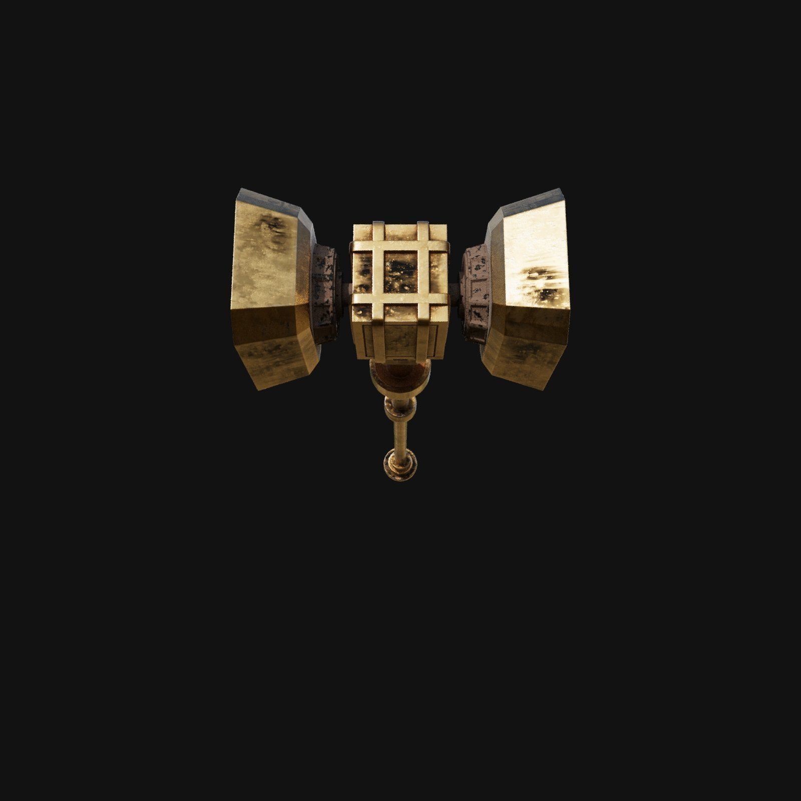 Unique Aesthetic 3D Model of Artisan Hammer 3D model_2