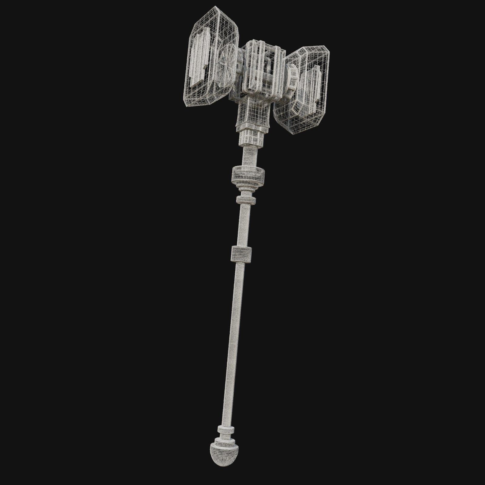 Unique Aesthetic 3D Model of Artisan Hammer 3D model_6