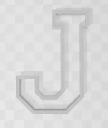 3D MODEL CUTTER LETTER J