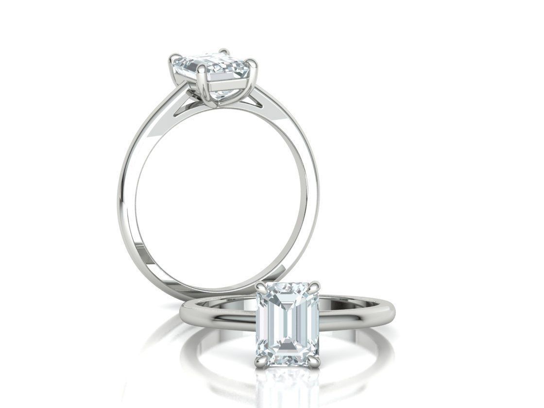 Emerald Solitaire Rings Collection 8x6 stone and 7x5 _4