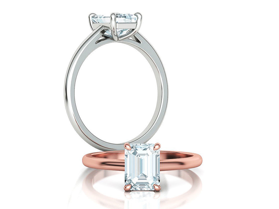 Emerald Solitaire Rings Collection 8x6 stone and 7x5 _44