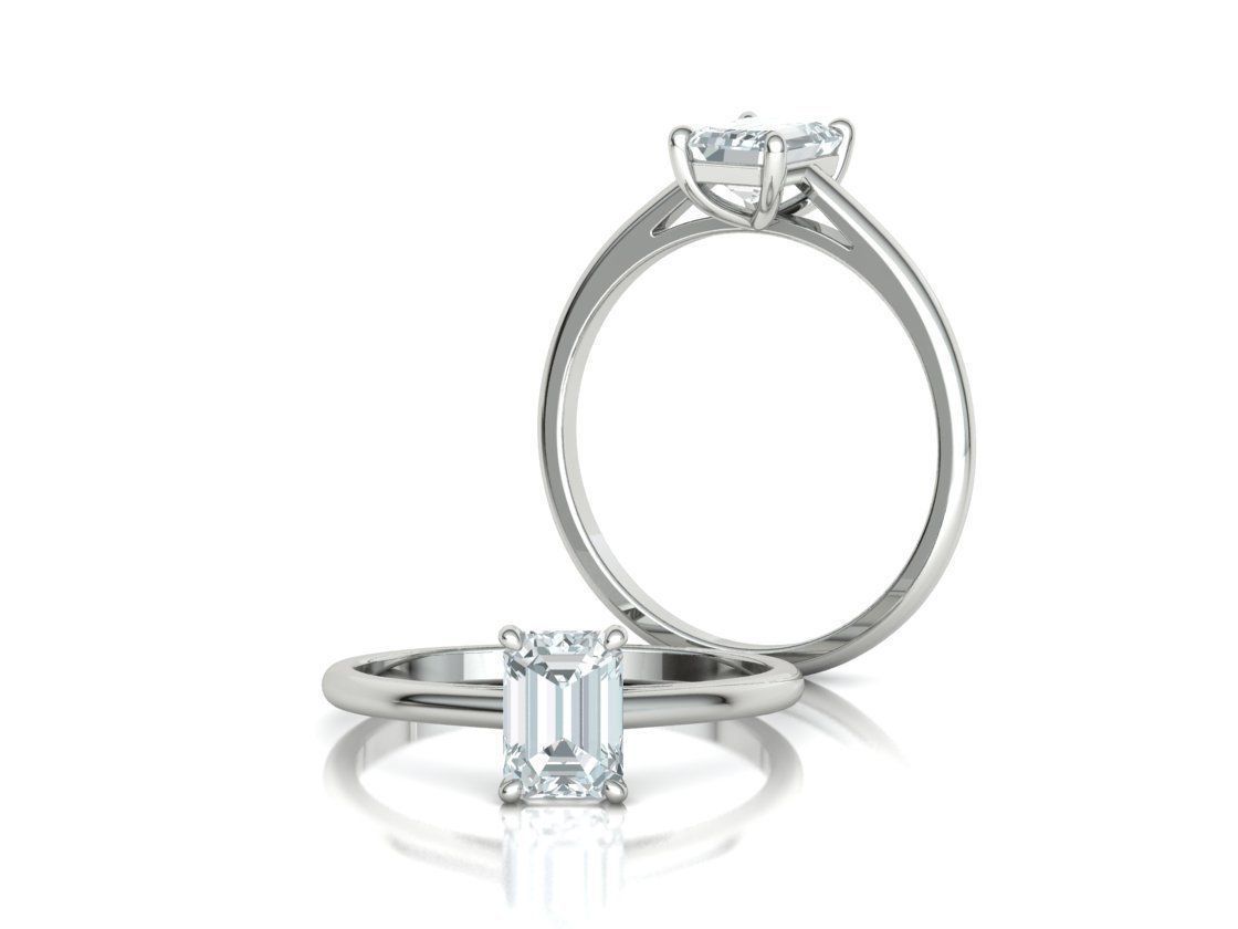 Emerald Solitaire Rings Collection 8x6 stone and 7x5 _8