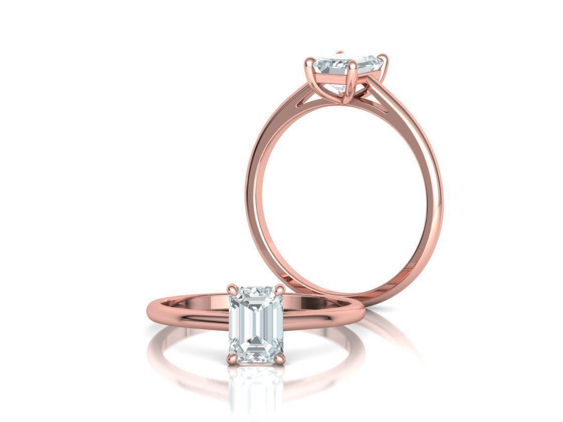 Emerald Solitaire Rings Collection 8x6 stone and 7x5 _6