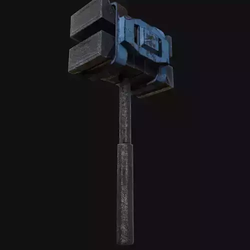 Sculptural Beauty 3D Model of Artists Hammer