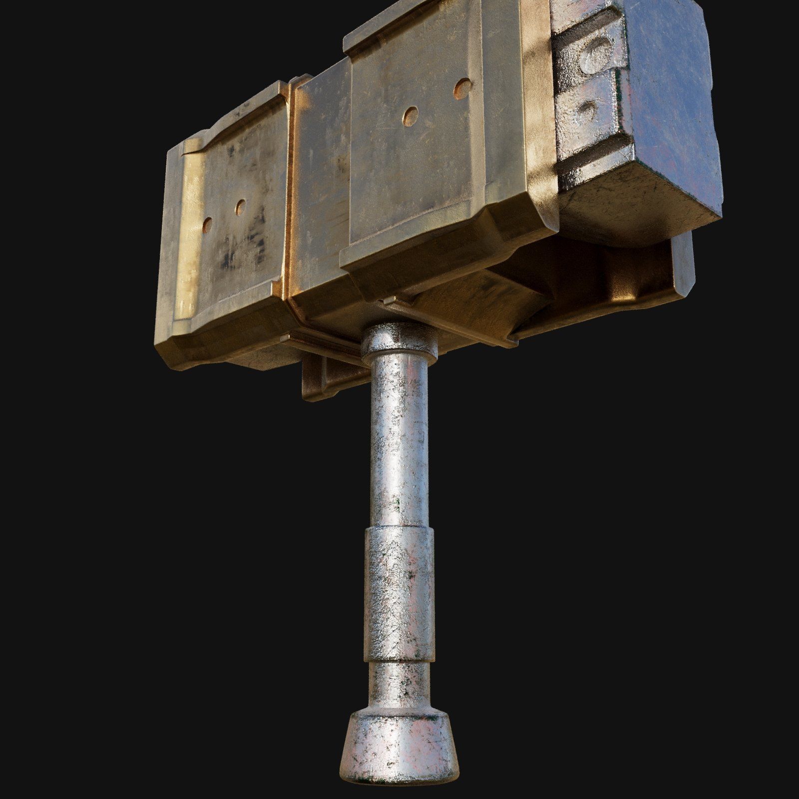 Precision Forging Tool 3D Model of Smithing Hammer 3D model_7