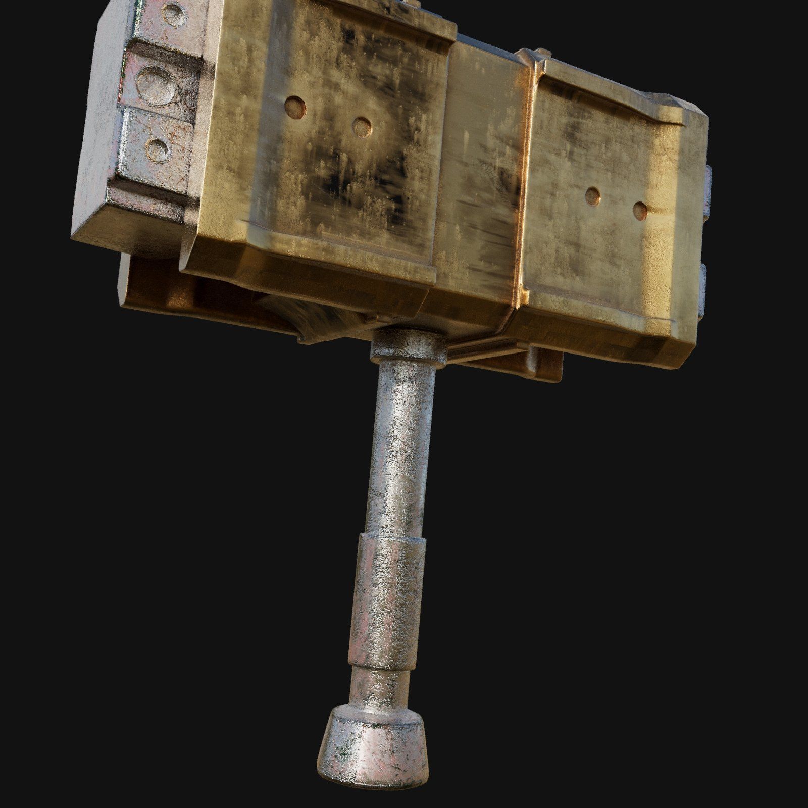 Precision Forging Tool 3D Model of Smithing Hammer 3D model_3