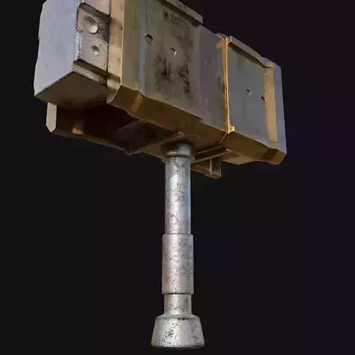 Precision Forging Tool 3D Model of Smithing Hammer