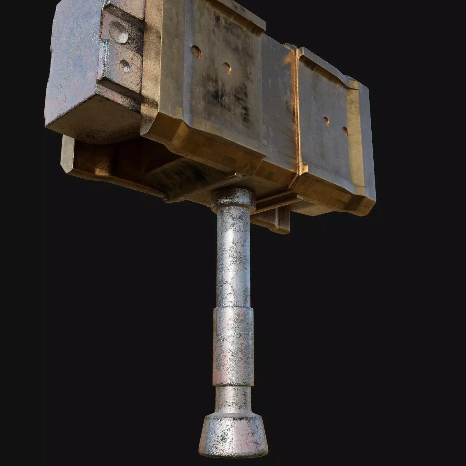 Precision Forging Tool 3D Model of Smithing Hammer 3D model_0