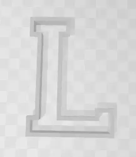 3D MODEL CUTTER LETTER L