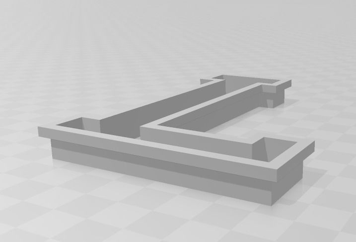 3D MODEL CUTTER LETTER L 3D print model_2
