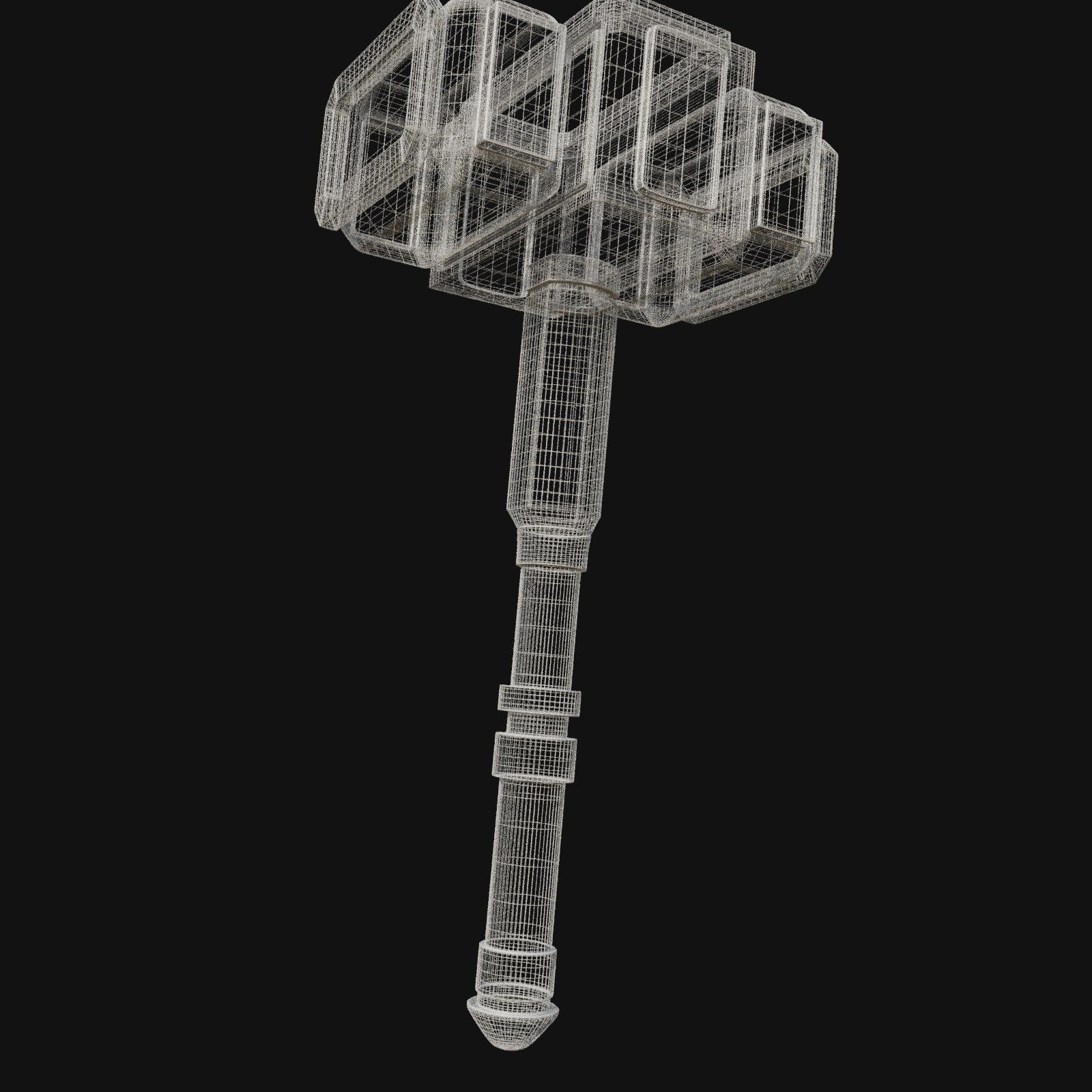 Historical Accuracy 3D Model of Viking Hammer 3D model_6