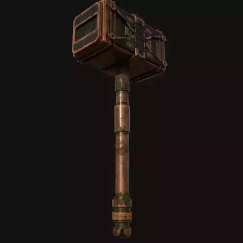 Fine Woodworking Tool 3D Model of Chisel Hammer 3D model