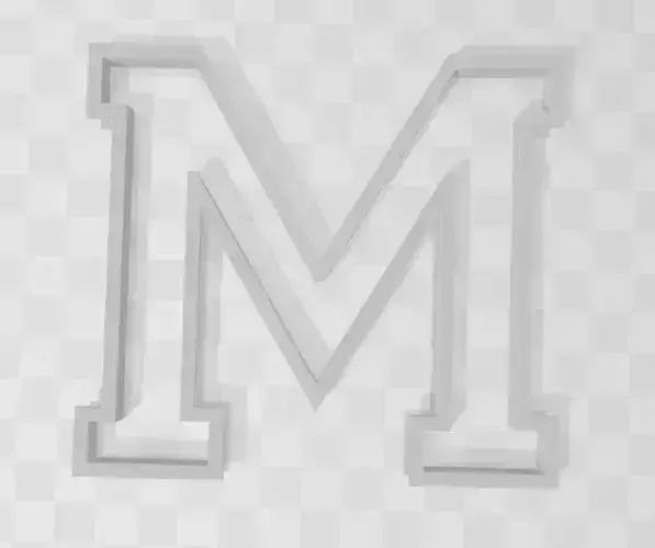 3D MODEL CUTTER LETTER M