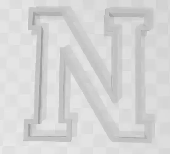 3D MODEL CUTTER LETTER N 
