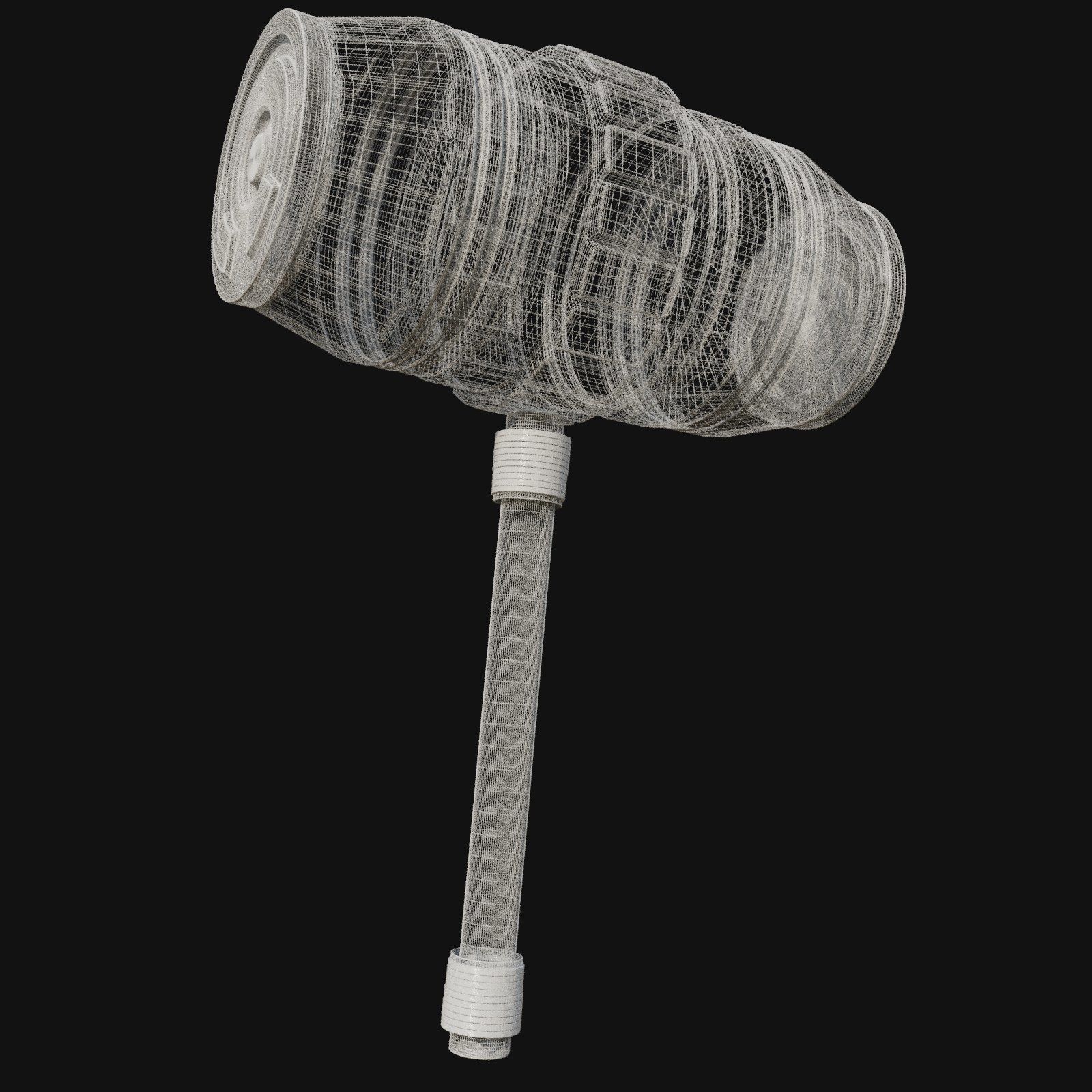 Precision Engineering 3D Model of Engineers Hammer 3D model_6