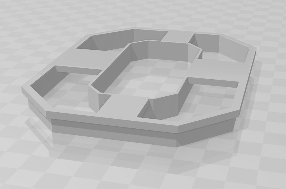 3D MODEL LETTER O 3D print model_1