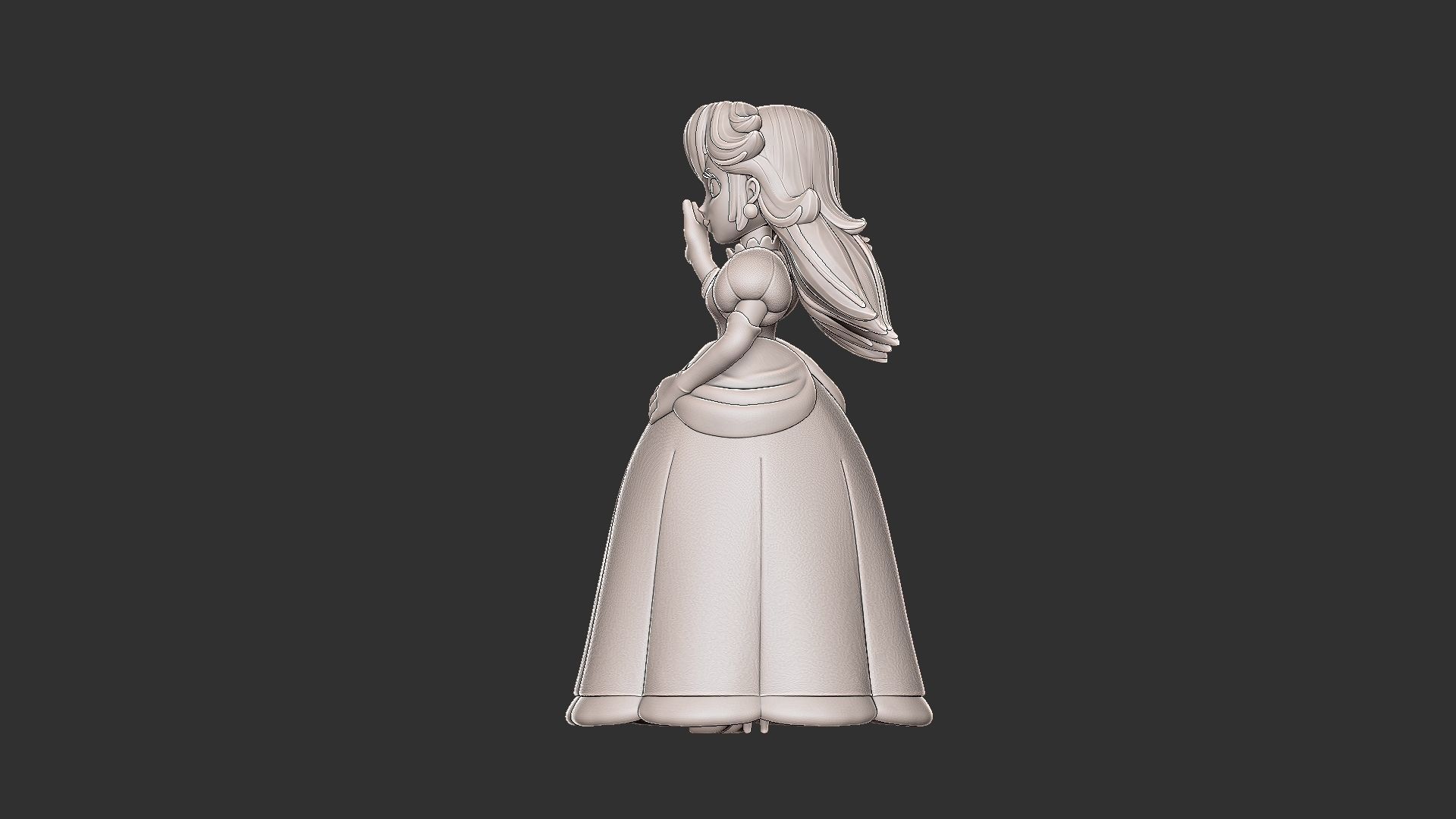 PRINCESS PEACH  3D print model_14
