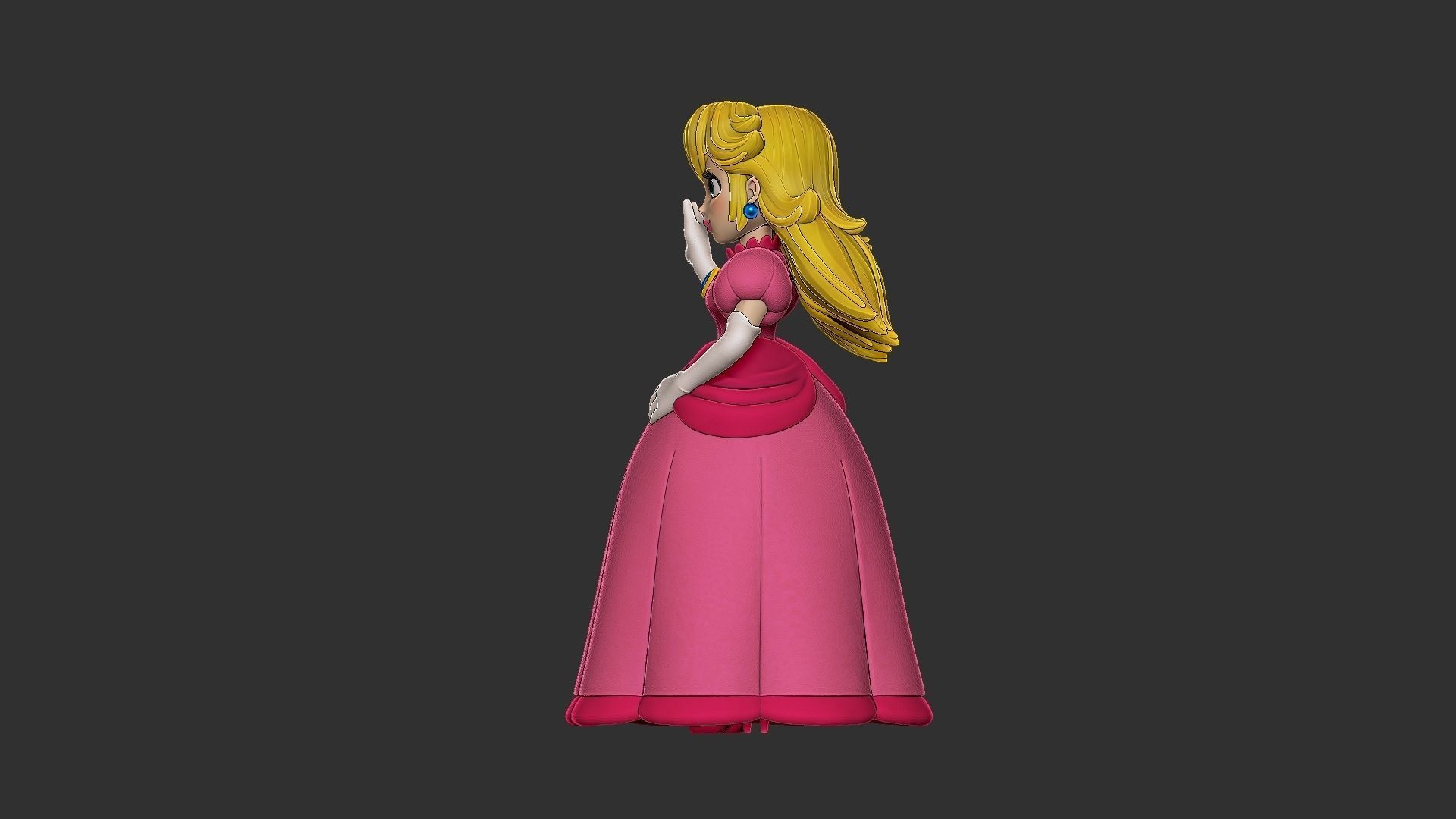PRINCESS PEACH  3D print model_13