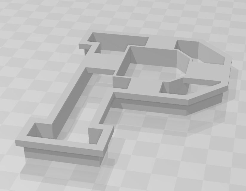 3D MODEL CUTTER LETTER P 3D print model_1