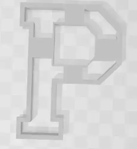 3D MODEL CUTTER LETTER P