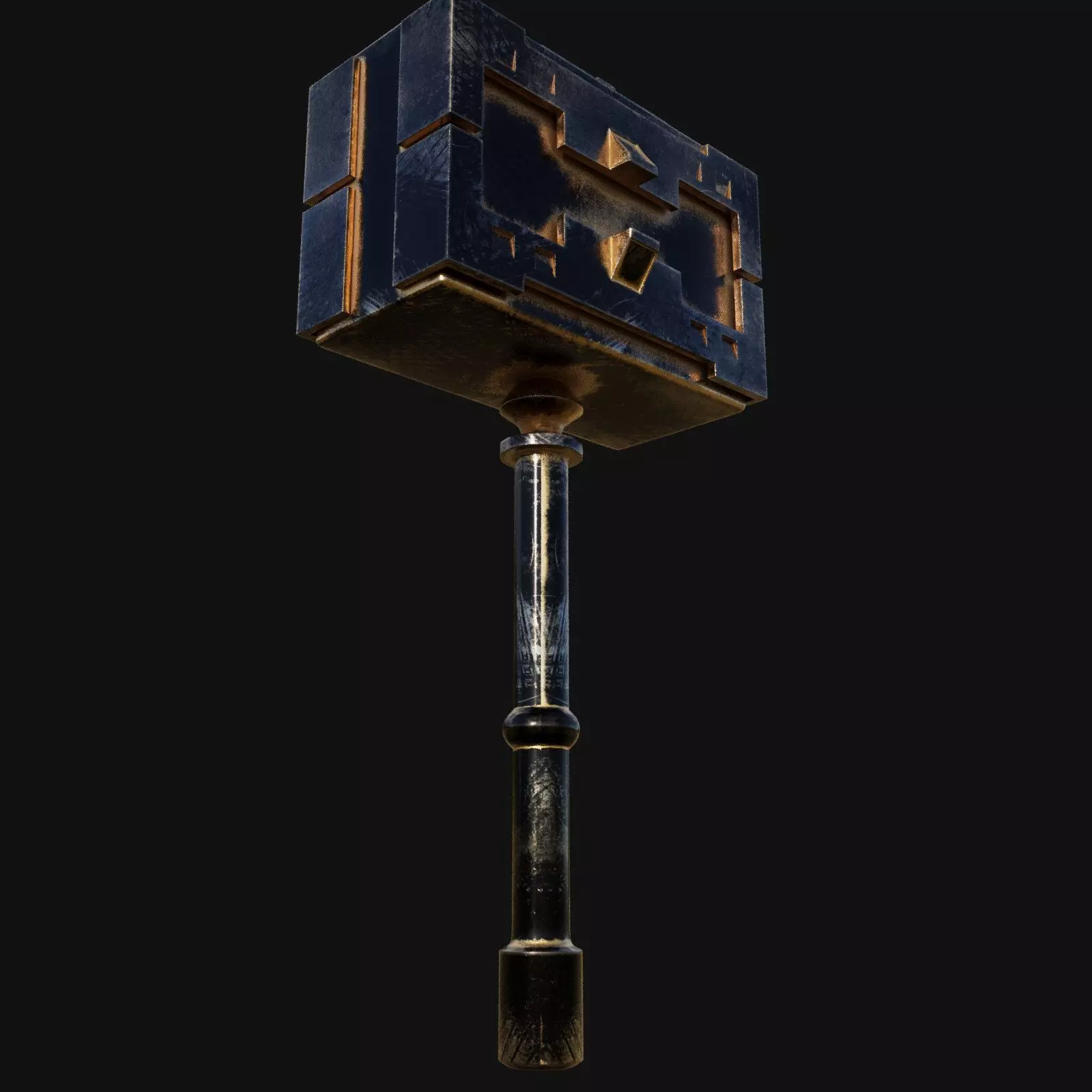 Fence Post Installation Made Easy 3D Model of Maul Hammer 3D model_0