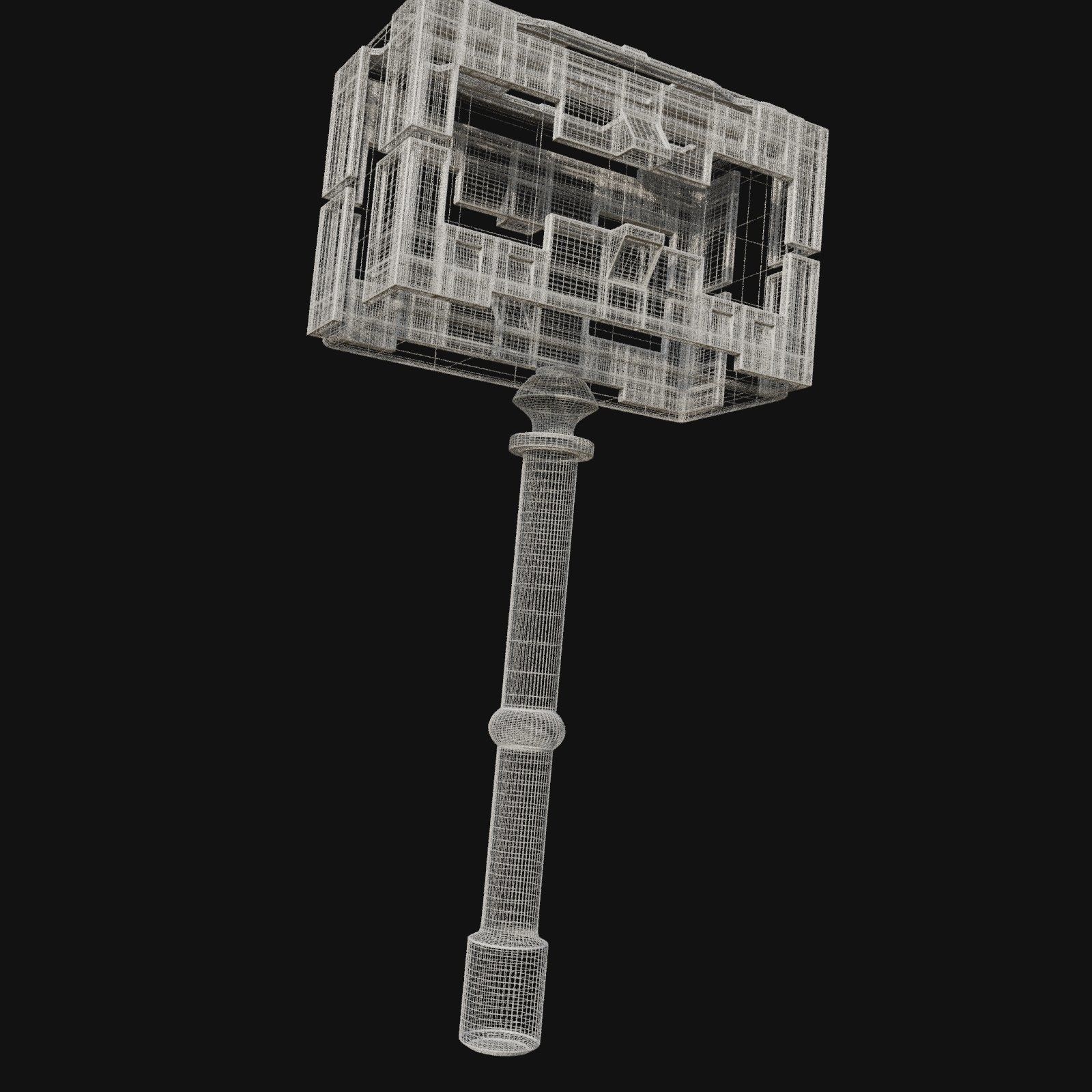 Fence Post Installation Made Easy 3D Model of Maul Hammer 3D model_7