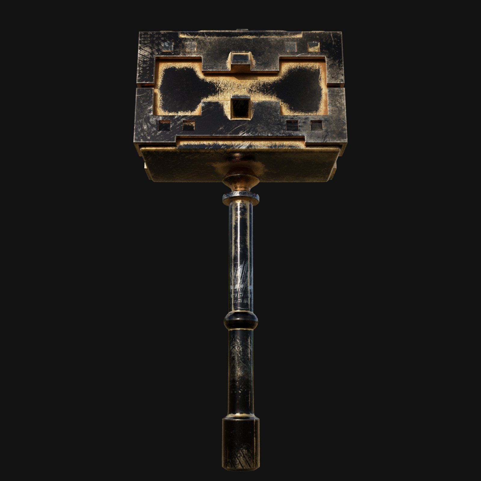 Fence Post Installation Made Easy 3D Model of Maul Hammer 3D model_6