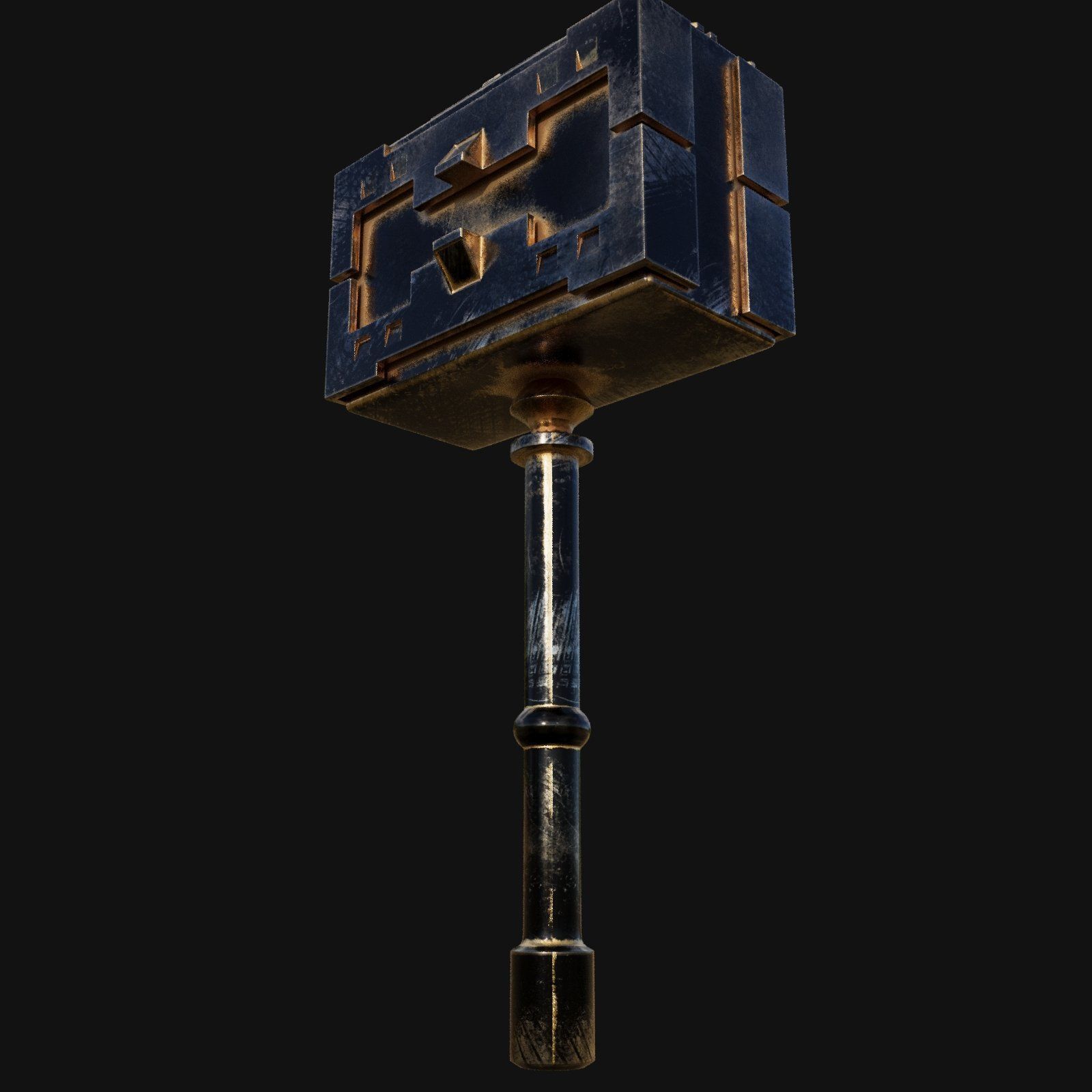 Fence Post Installation Made Easy 3D Model of Maul Hammer 3D model_4