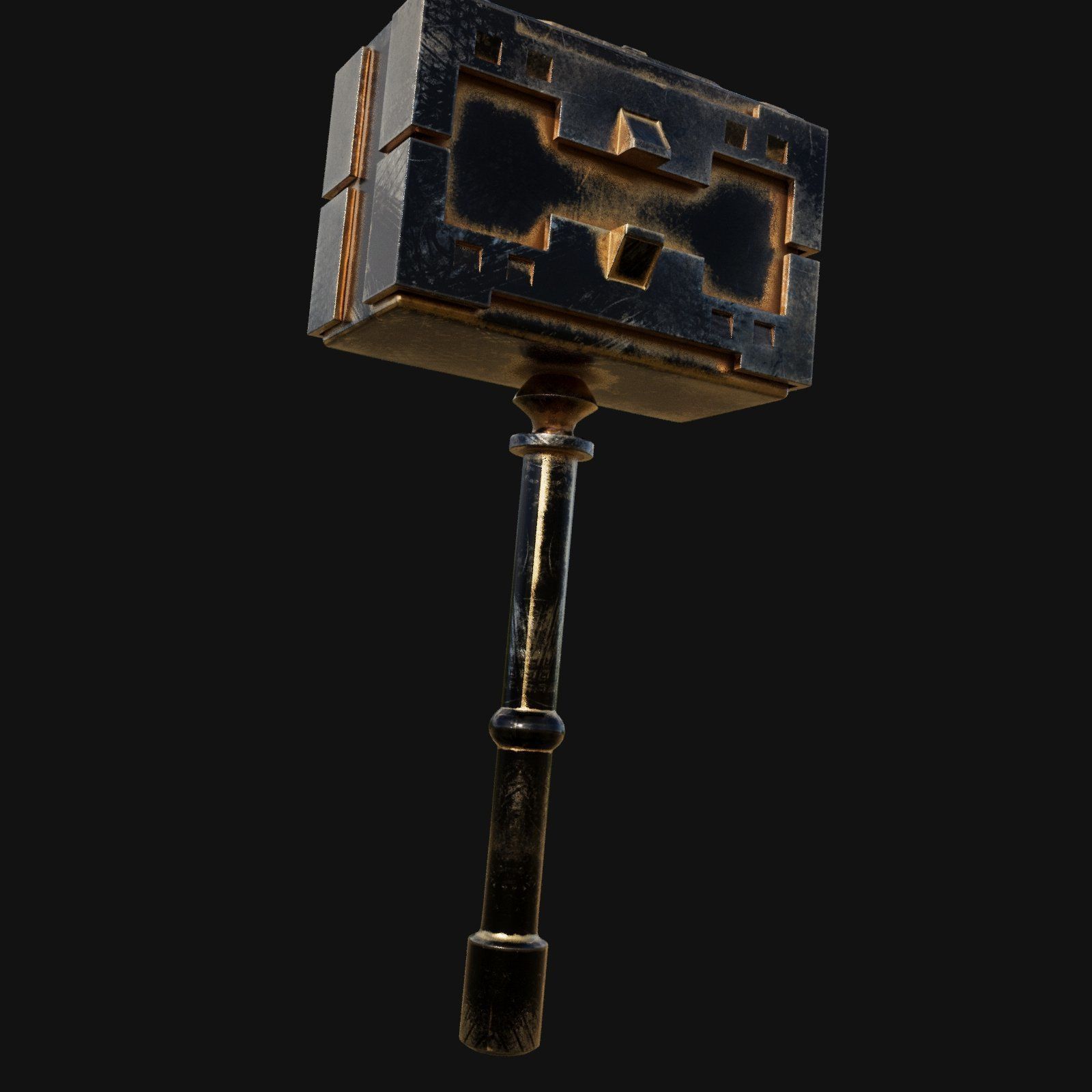 Fence Post Installation Made Easy 3D Model of Maul Hammer 3D model_10