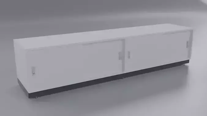 Armario 180 cm x 40 cm x 40 cm com portas de corre 3D model