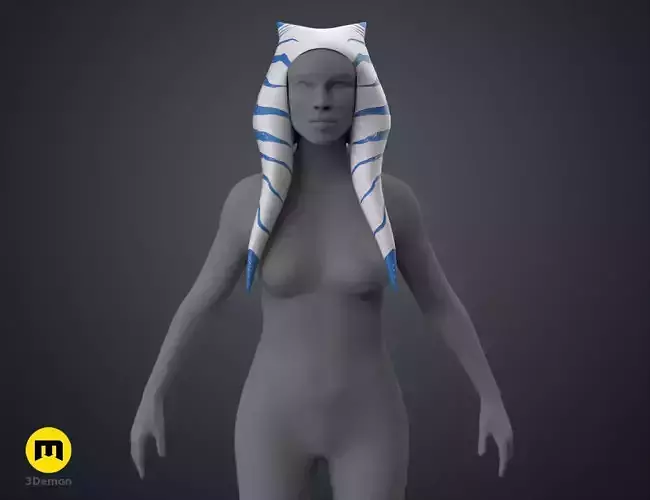 Ahsokas Lekku Mold - Star Wars Ahsoka Series 3D print model