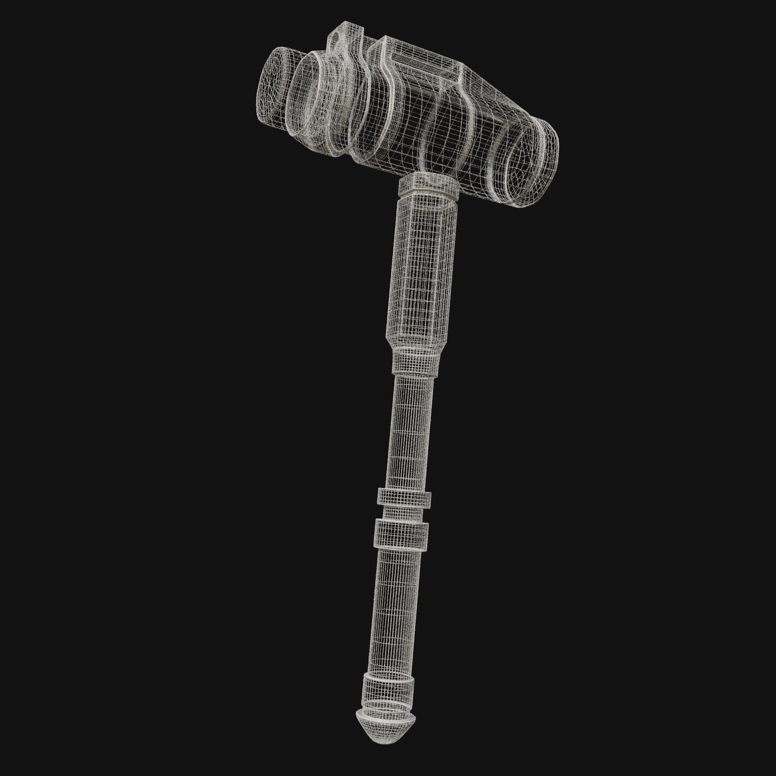 Heavy Duty Demolition Tool 3D Model of Jackhammer 3D model_7