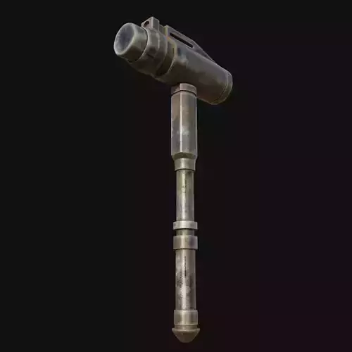 Heavy Duty Demolition Tool 3D Model of Jackhammer