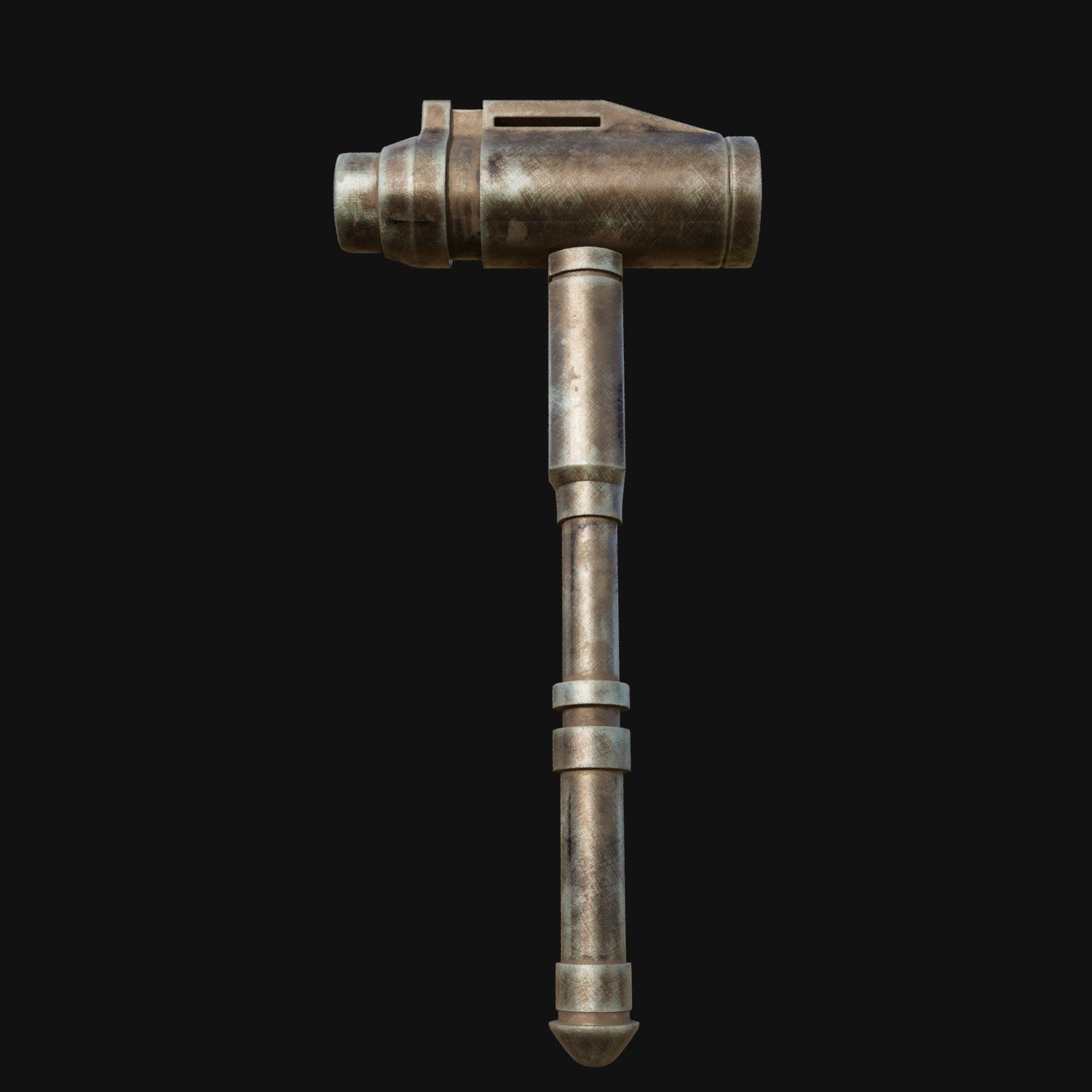 Heavy Duty Demolition Tool 3D Model of Jackhammer 3D model_10