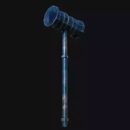 Precision in Stonemasonry 3D Model of Stonemasons Hammer