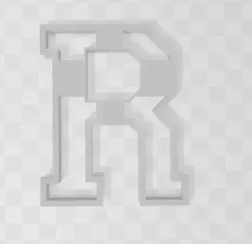 3D MODEL CUTTER LETTER R