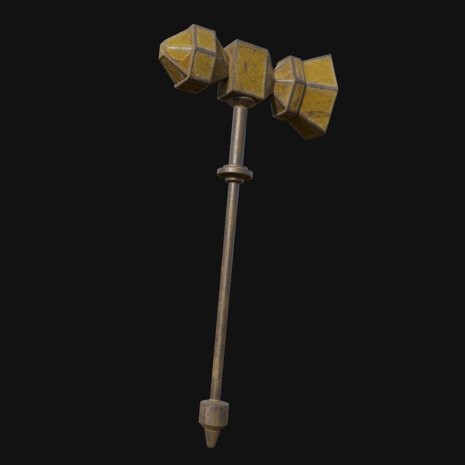 Traditional Craftsmanship 3D Model of Blacksmith Hammer 3D model_4