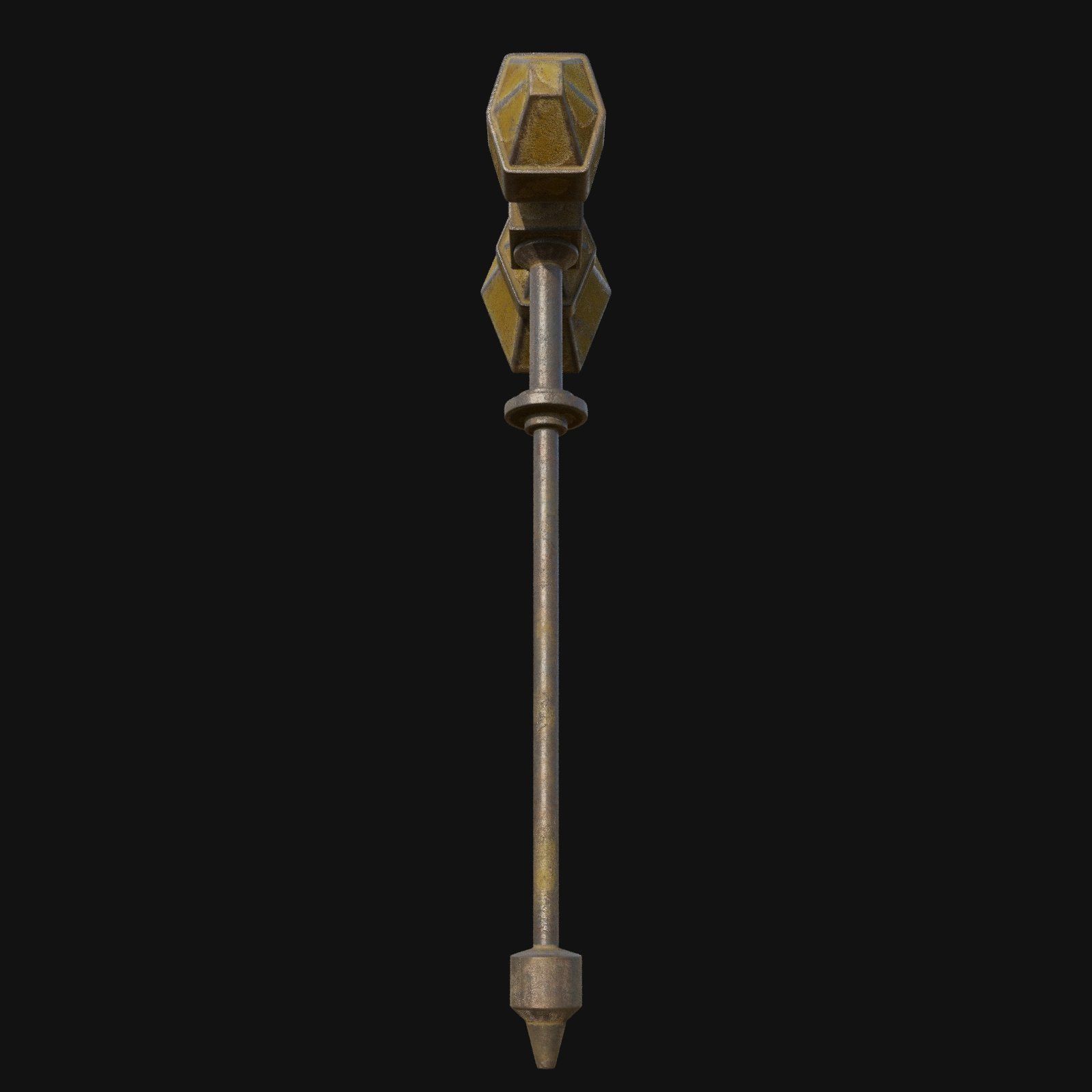 Traditional Craftsmanship 3D Model of Blacksmith Hammer 3D model_3