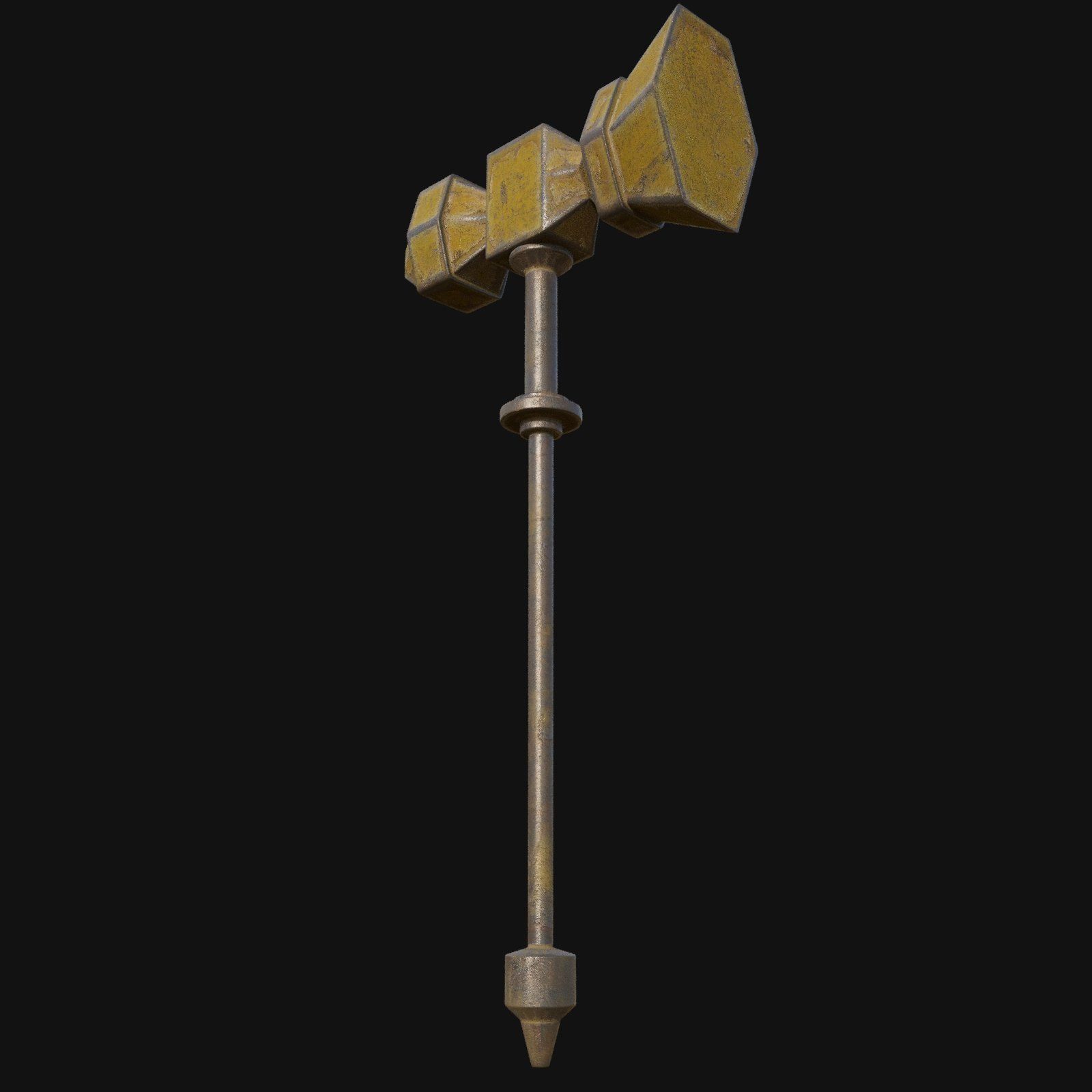 Traditional Craftsmanship 3D Model of Blacksmith Hammer 3D model_9