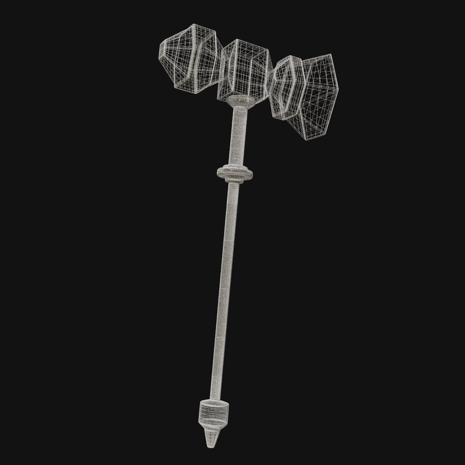 Traditional Craftsmanship 3D Model of Blacksmith Hammer 3D model_6