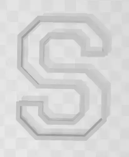 3D MODEL CUTTER LETTER S 3D print model
