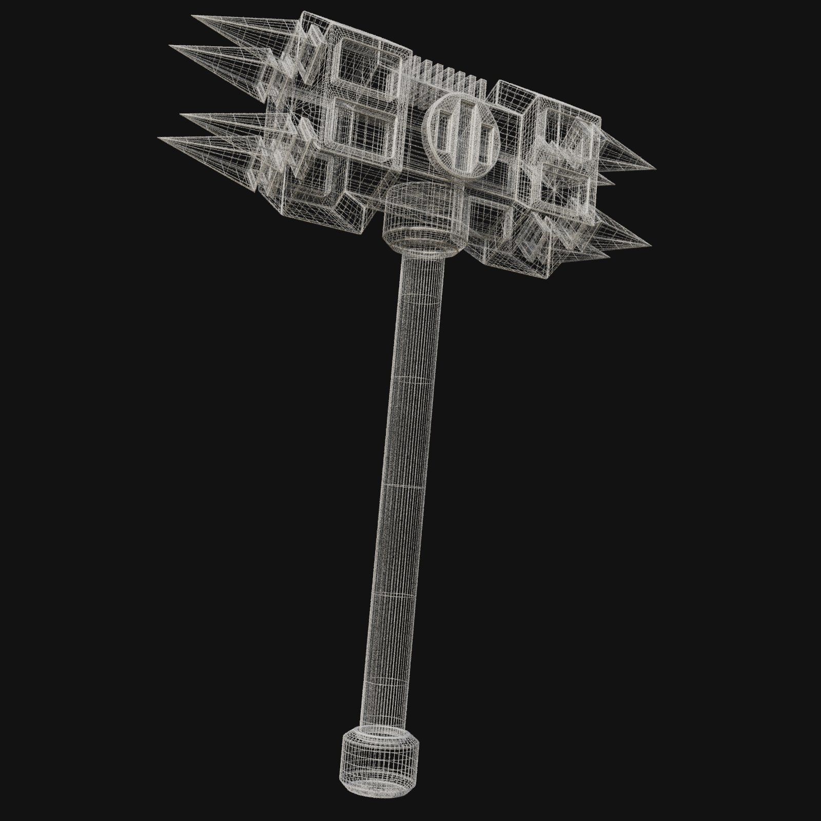 Dual Functionality 3D Model of Double Faced Hammer 3D model_7