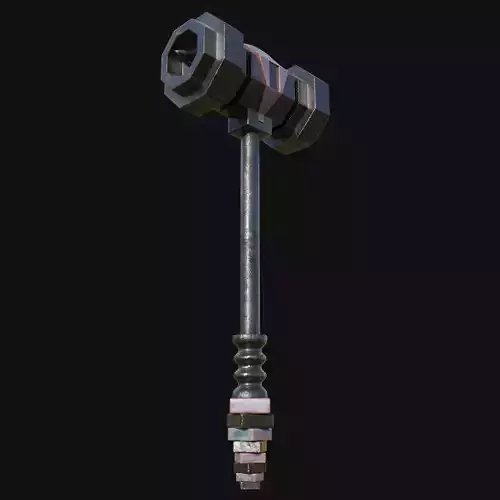 Artistic Flair in Tool Design 3D Model of Mallet Hammer