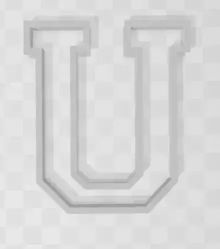 3D MODEL CUTTER LETTER U